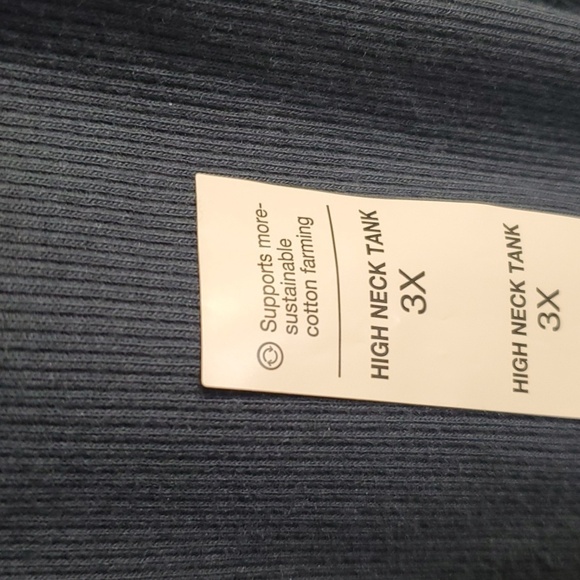 SO top women's size 3X blue high neck tank top - Picture 7 of 7